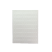 Hojas con 5000 Etiquetas Auto-laminadas para Impresora Láser/Inyección de Tinta, para Cables de 3 a 7.1 mm de Diámetro (12 - 10 AWG), Color Blanco