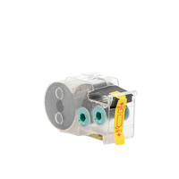 Casete de 200 Etiquetas Autolaminadas de 25.4 x 38.1 mm (1 x 1.5 Pulgadas), para Cables de 4 a 8.1 mm (0.16 a 0.32 Pulgadas) de Diámetro, Área de Impresión Color Blanco