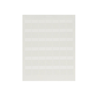 Paquete de Hojas con 2500 Etiquetas de Identificación Auto-laminadas para Impresora Láser/Inyección de Tinta, para Cables de 4.1 a 8.1 mm de Diámetro (10 - 6 AWG), Color Blanco