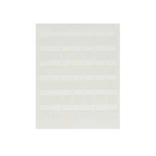 Paquete de Hojas con 2500 Etiquetas de Identificación Auto-laminadas para Impresora Láser/Inyección de Tinta, para Cables de 4.1 a 8.1 mm de Diámetro (10 - 6 AWG), Color Blanco