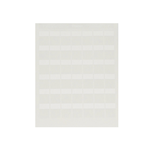 Paquete de Hojas con 2500 Etiquetas de Identificación Auto-laminadas para Impresora Láser/Inyección de Tinta, para Cables de 4.1 a 8.1 mm de Diámetro (10 - 6 AWG), Color Blanco