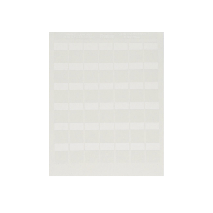 Paquete de Hojas con 2500 Etiquetas de Identificación Auto-laminadas para Impresora Láser/Inyección de Tinta, para Cables de 4.1 a 8.1 mm de Diámetro (10 - 6 AWG), Color Blanco