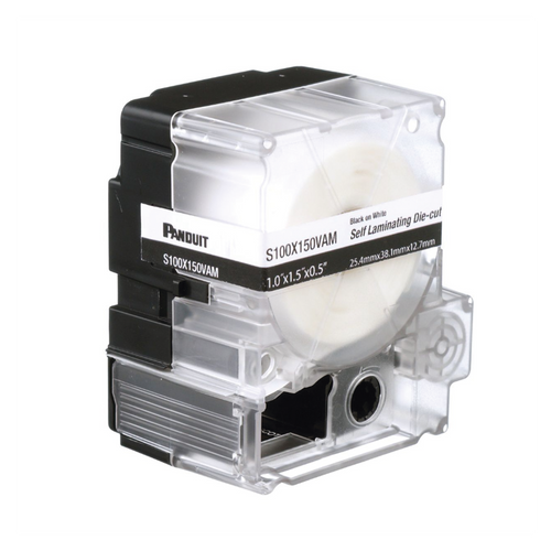 Casete de 125 Etiquetas Autolaminadas para Cables 8-4 AWG 1 x 2.25 Pulgadas (25.4 x 57.15 mm)