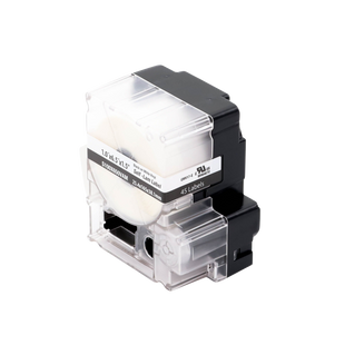 Casete de 45 Etiquetas Autolaminadas de 25.4 x 165.1 mm (1 x 6.5 pulgadas), para Cables de 4 a 8.1 mm (0.16 a 0.32 pulgadas) de Diámetro, Área de Impresión Color Blanco