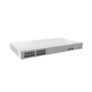 Switch Gigabit No Administrable PoE / 16 puertos 10/100/1000 Mbps (PoE) / 2 Puertos SFP Uplink / 124W
