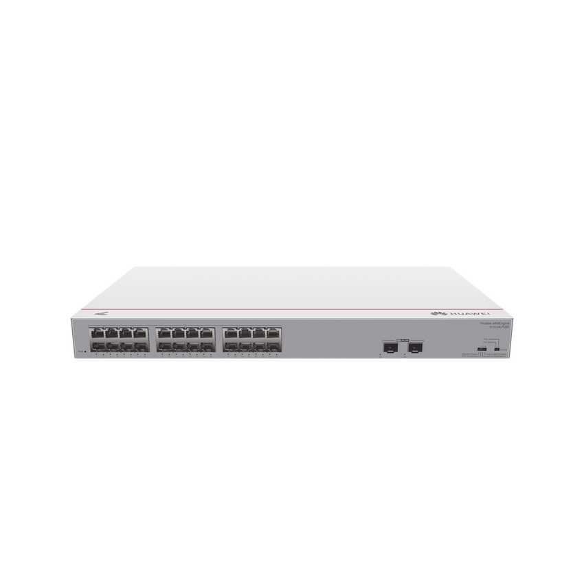 Switch Gigabit No Administrable PoE / 24 puertos 10/100/1000 Mbps (PoE) / 2 Puertos SFP Uplink / 124W