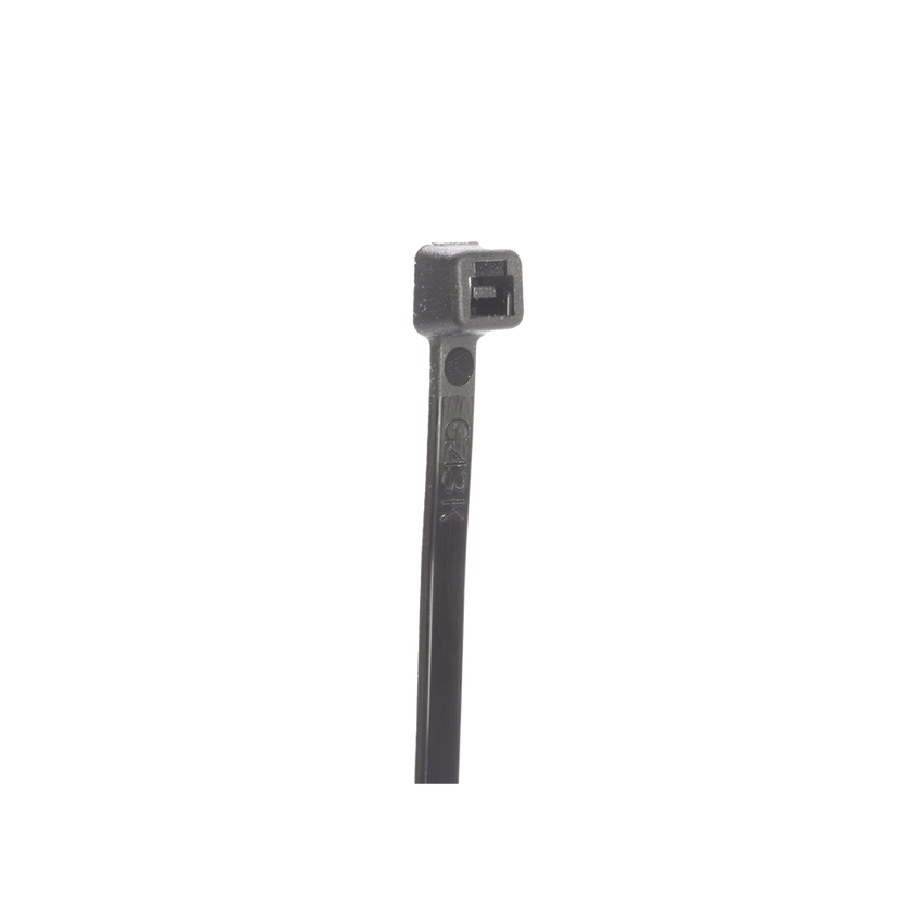 Cincho STRONGHOLD, 370 mm largo x 4.8mm ancho, Tensión 50 lb (222 N) Nylon 6,6 Color Negro, Paquete de 100 Piezas
