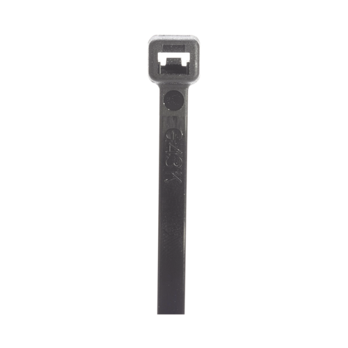 Cincho de Nylon 6.6 StrongHold™, 533mm largo x 7.6mm ancho, Color Negro Exterior, Resistente a Rayos UV, Paquete de 100pz