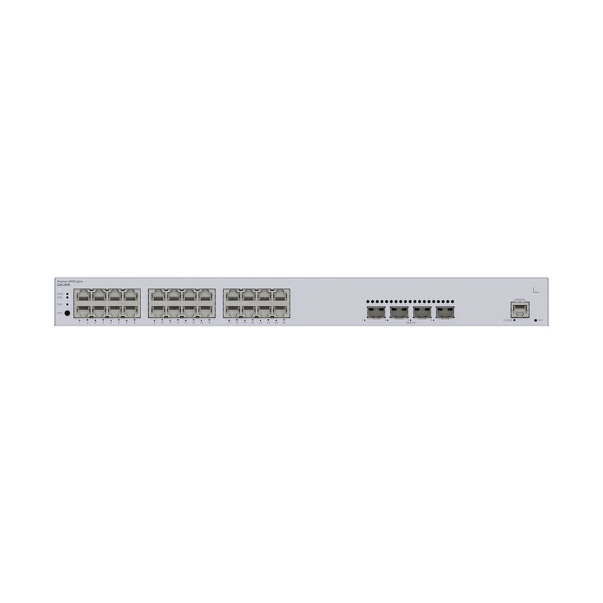 Switch de Acceso eKit Administrable / Capa 2 / 24 Puertos PoE+ Gigabit + 4 Puertos SFP+/SFP + Puerto de Consola  / Poe Perpetuo / Presupuesto PoE 400 W / Sin Licenciamiento