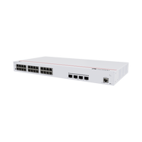 Switch de Acceso eKit Administrable / Capa 2 / 24 Puertos PoE+ Gigabit + 4 Puertos SFP+/SFP + Puerto de Consola  / Poe Perpetuo / Presupuesto PoE 400 W / Sin Licenciamiento
