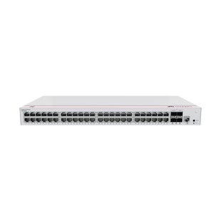 Switch de Acceso Gigabit Administrable PoE Capa 2 / 48 puertos 10/100/1000 Mbps (PoE) / 4 Puertos 1GE SFP Uplink / ERPS / IMGP Snooping / DHCP Snooping / PoE Perpetuo / 380W / Administración Nube Gratis