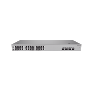 Switch de Acceso eKit Administrable / Capa 2 / 24 Puertos PoE+ Gigabit + 2 Puertos SFP (2.5 Gbps) + 2 Puertos SFP+ /  PoE Perpetuo / Presupuesto PoE 195 W / Sin licenciamiento