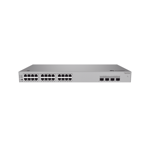 Switch de Acceso eKit Administrable / Capa 2 / 24 Puertos PoE+ Gigabit + 2 Puertos SFP (2.5 Gbps) + 2 Puertos SFP+ /  PoE Perpetuo / Presupuesto PoE 195 W / Sin licenciamiento