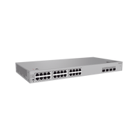 Switch de Acceso eKit Administrable / Capa 2 / 24 Puertos PoE+ Gigabit + 2 Puertos SFP (2.5 Gbps) + 2 Puertos SFP+ /  PoE Perpetuo / Presupuesto PoE 195 W / Sin licenciamiento
