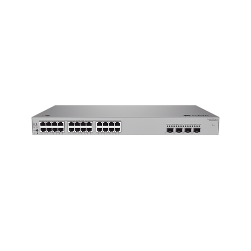 Switch de Acceso eKit Administrable / Capa 2 / 24 Puertos PoE+ Gigabit + 2 Puertos SFP(2.5 Gbps) + 2 Puertos SFP+(10 Gbps) / PoE Perpetuo / Presupuesto PoE 400 W / Sin licenciamiento