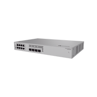 Switch de Acceso Gigabit Administrable PoE Capa 2 / 8 puertos 10/100/1000 Mbps (PoE) / 4 Puertos 2.5GE SFP Uplink  / ERPS / IMGP Snooping / DHCP Snooping / PoE Perpetuo / 128 W / Administración Nube Gratis