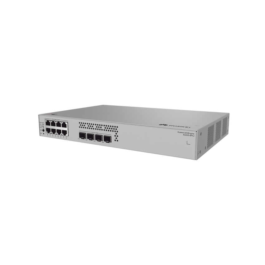 Switch de Acceso Gigabit Administrable PoE Capa 2 / 8 puertos 10/100/1000 Mbps (PoE) / 4 Puertos 2.5GE SFP Uplink  / ERPS / IMGP Snooping / DHCP Snooping / PoE Perpetuo / 128 W / Administración Nube Gratis