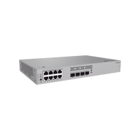 Switch de Acceso eKit Administrable / Capa 2 / 8 Puertos PoE+ Gigabit + 2 SFP + 2 SFP+ / PoE Perpetuo / Presupuesto PoE 128 W / Sin licenciamiento