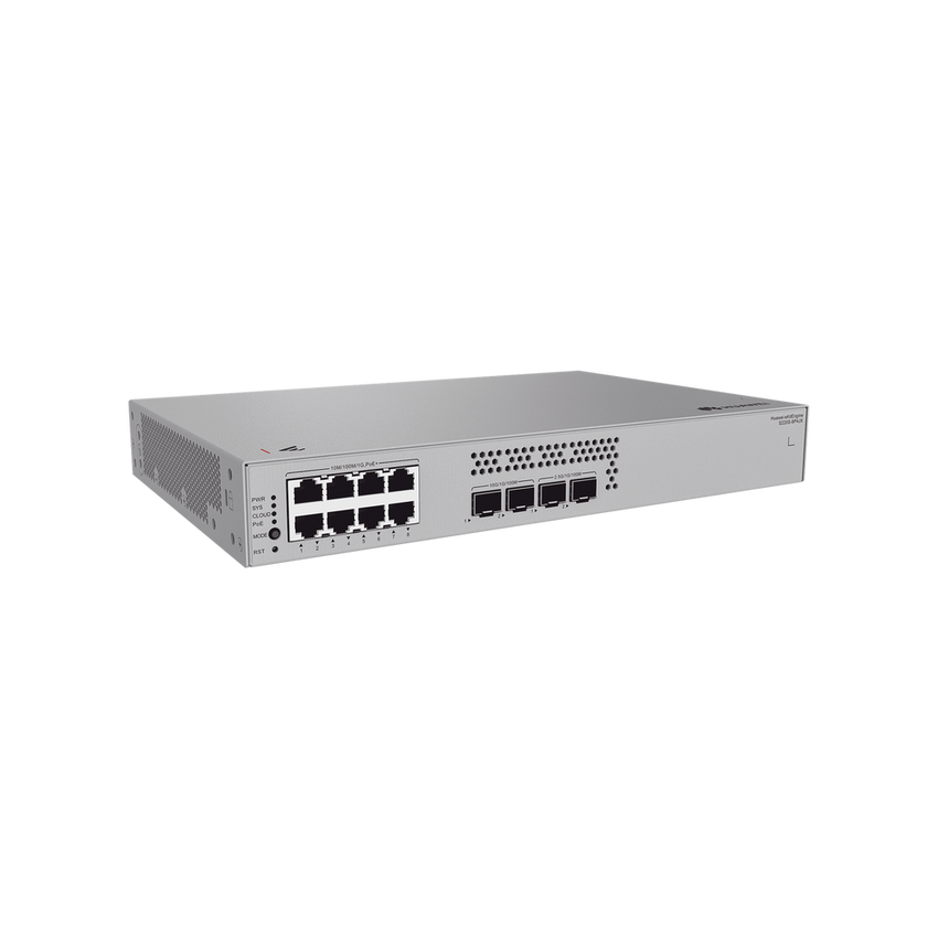 Switch de Acceso eKit Administrable / Capa 2 / 8 Puertos PoE+ Gigabit + 2 SFP + 2 SFP+ / PoE Perpetuo / Presupuesto PoE 128 W / Sin licenciamiento