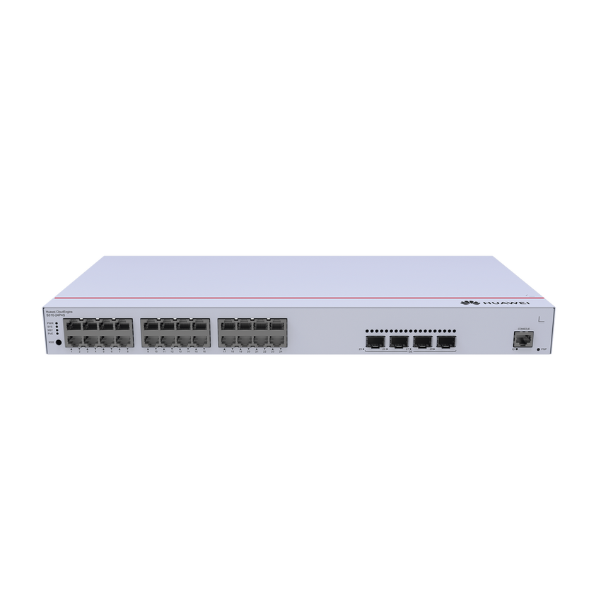 Switch de Distribución/Core Gigabit Administrable PoE Capa 3 / 24 puertos 10/100/1000 Mbps (PoE) / 4 Puertos 1GE SFP Uplink / ERPS / Rutas Estáticas / iStack / PoE Perpetuo / 400W / Administración Nube Gratis