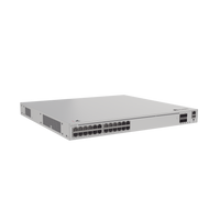 Switch de Distribución/Core Gigabit Administrable PoE Capa 3 / 24 puertos 1000/2.5Gbps (PoE) / 4 Puertos 10GE SFP+ Uplink / ERPS / Rutas Estáticas / iStack / PoE Perpetuo / 400W / Administración Nube Gratis