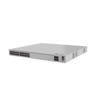 Switch de Distribución/Core Gigabit Administrable PoE Capa 3 / 24 puertos 1000/2.5Gbps (PoE) / 4 Puertos 10GE SFP+ Uplink / ERPS / Rutas Estáticas / iStack / PoE Perpetuo / 400W / Administración Nube Gratis