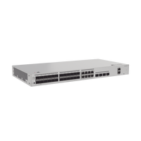 Switch de Distribución/Core Gigabit Administrable  Capa 3 / 24 puertos 1GE SFP ( Combo con 8 Puertos 10/100/1000 Mbps) / 4 Puertos 10GE SFP+ Uplink / ERPS / Rutas Estáticas / iStack / Administración Nube Gratis