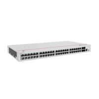 Switch de Distribución/Core Gigabit Administrable PoE Capa 3 / 48 puertos 10/100/1000 Mbps (PoE) / 4 Puertos 1GE SFP Uplink / ERPS / Rutas Estáticas / iStack / PoE Perpetuo / 380W / Administración Nube Gratis
