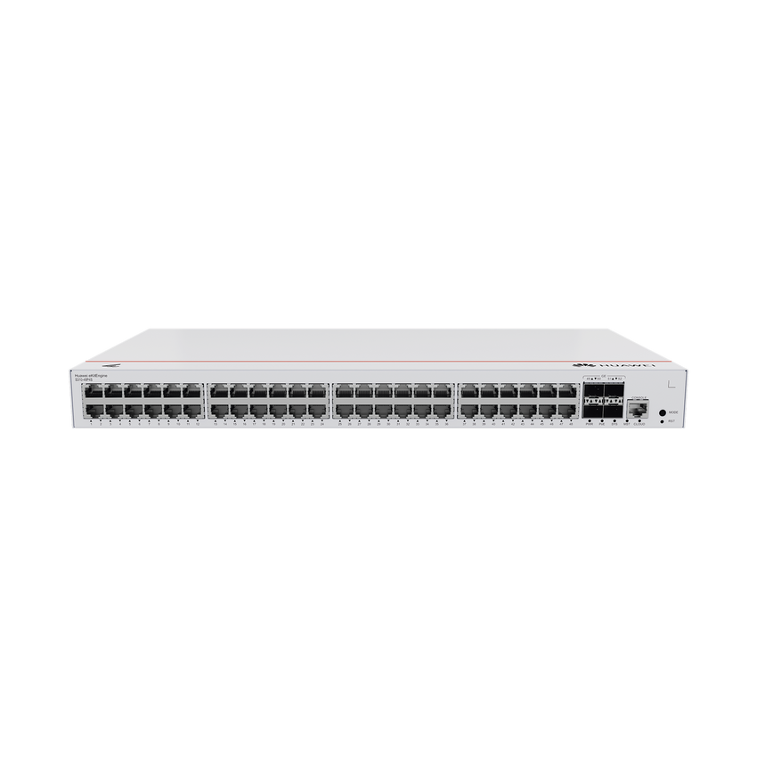 Switch de Distribución/Core Gigabit Administrable PoE Capa 3 / 48 puertos 10/100/1000 Mbps (PoE) / 4 Puertos 1GE SFP Uplink / ERPS / Rutas Estáticas / iStack / PoE Perpetuo / 380W / Administración Nube Gratis