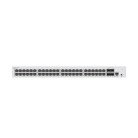 Switch de Distribución/Core Gigabit Administrable PoE Capa 3 / 48 puertos 10/100/1000 Mbps (PoE) / 4 Puertos 10GE SFP+ Uplink / ERPS / Rutas Estáticas / iStack / PoE Perpetuo / 380W / Administración Nube Gratis
