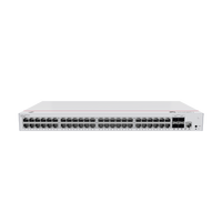 Switch de Distribución/Core Gigabit Administrable PoE Capa 3 / 48 puertos 10/100/1000 Mbps (PoE) / 4 Puertos 10GE SFP+ Uplink / ERPS / Rutas Estáticas / iStack / PoE Perpetuo / 380W / Administración Nube Gratis