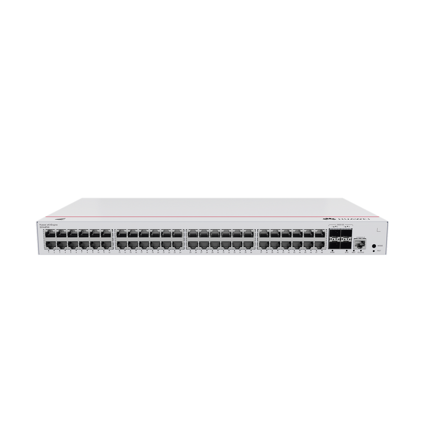 Switch de Distribución/Core Gigabit Administrable  Capa 3 / 48 puertos 10/100/1000 Mbps  / 4 Puertos 10GE SFP+ Uplink / ERPS / Rutas Estáticas / iStack / Administración Nube Gratis