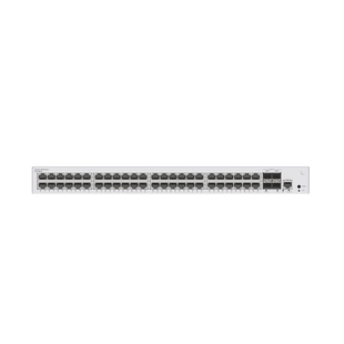 Switch de Distribución/Core Gigabit Administrable  Capa 3 / 48 puertos 10/100/1000 Mbps  / 4 Puertos 10GE SFP+ Uplink / ERPS / Rutas Estáticas / iStack / Administración Nube Gratis