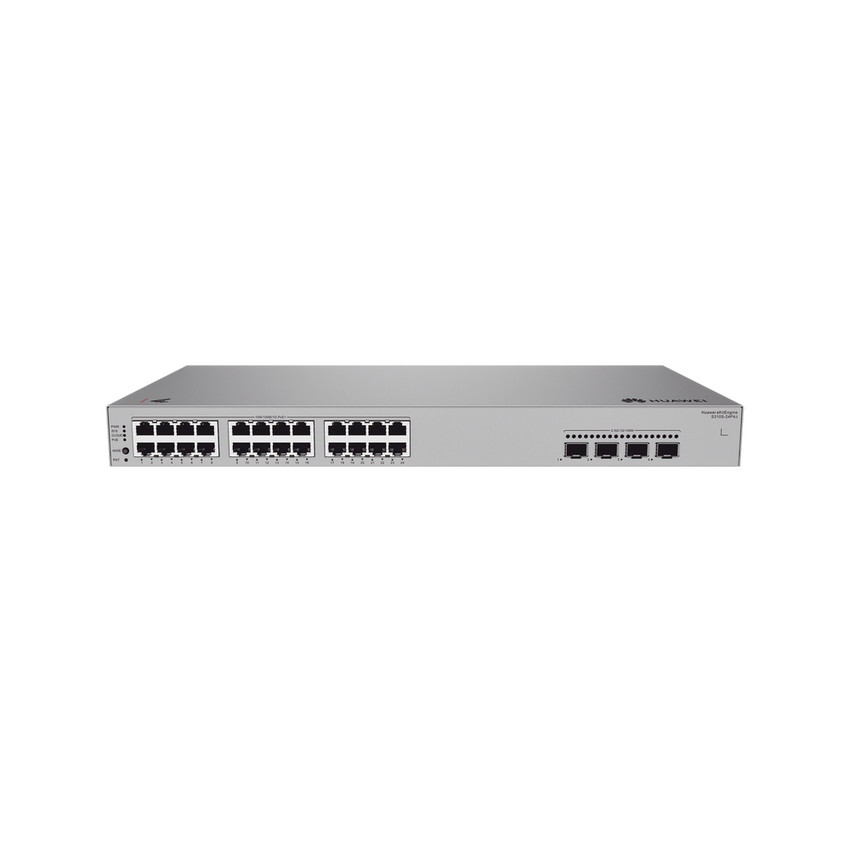 Switch de Acceso Gigabit Administrable PoE Capa 2+ / 24 puertos 10/100/1000 Mbps (PoE) / 4 Puertos 2.5GE SFP Uplink  / ERPS / Rutas Estáticas / PoE Perpetuo / 400 W / Administración Nube Gratis