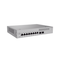 Switch de Acceso Gigabit Administrable Capa 2+ / 8 puertos 10/100/1000 Mbps / 2 Puertos 10GE SFP Uplink  / ERPS / Rutas Estáticas / Administración Nube Gratis