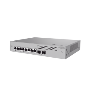 Switch de Acceso Gigabit Administrable Capa 2+ / 8 puertos 10/100/1000 Mbps / 2 Puertos 10GE SFP Uplink  / ERPS / Rutas Estáticas / Administración Nube Gratis