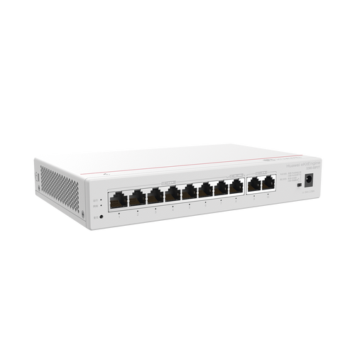 Router eKit / 2 Puertos WAN Gigabit / 1 Puerto LAN/WAN Gigabit  / 7 Puertos PoE LAN Gigabit / Presupuesto PoE 124 W / Rendimiento de 2 Gbps / Controlador (64 APs) / Hasta 250 clientes / Libre de licenciamiento