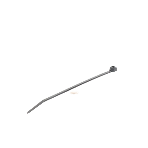 Cincho de Nylon 6.6 StrongHold™, 100mm largo x 2.5mm ancho, Color Negro, Exterior Resistente a Rayos UV, Paquete de 100pz