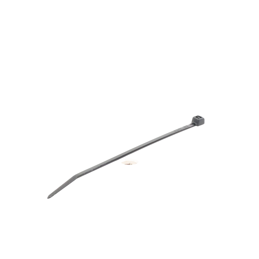 Cincho de Nylon 6.6 StrongHold™, 100mm largo x 2.5mm ancho, Color Negro, Exterior Resistente a Rayos UV, Paquete de 100pz