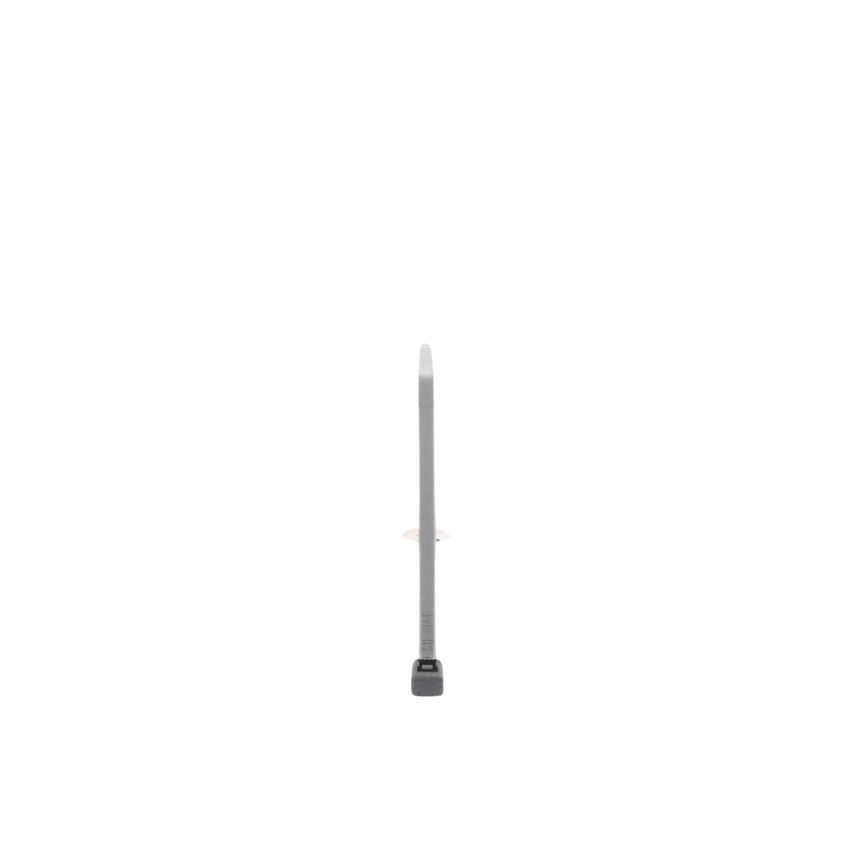 Cincho de Nylon 6.6 StrongHold™, 100mm largo x 2.5mm ancho, Color Negro, Exterior Resistente a Rayos UV, Paquete de 100pz