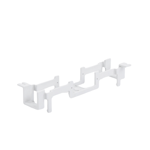 Bracket para Montaje de Regleta S66, Acepta 1 Regleta M150 y 1 Conector de 25 Pares de Cada Lado