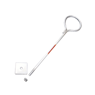 Ancla de Losa o Pared de 75 cm. de 12 cm diámetro de argolla Galvanizada por Inmersión en Caliente.