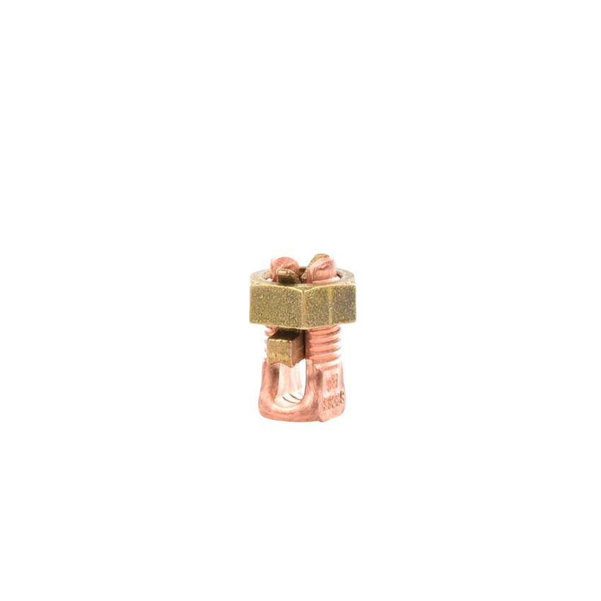 Conector Mecánico de Puesta a Tierra, de Cobre, Para Cables de Calibre 8 a 6 AWG