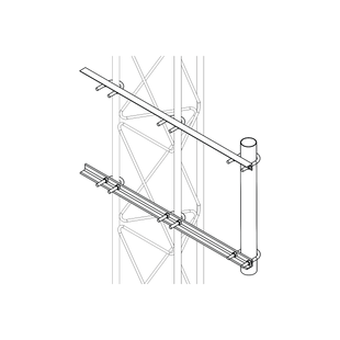 Brazo Lateral Liviano para Tramo STZ30G Galvanizado por Inmersión en Caliente.