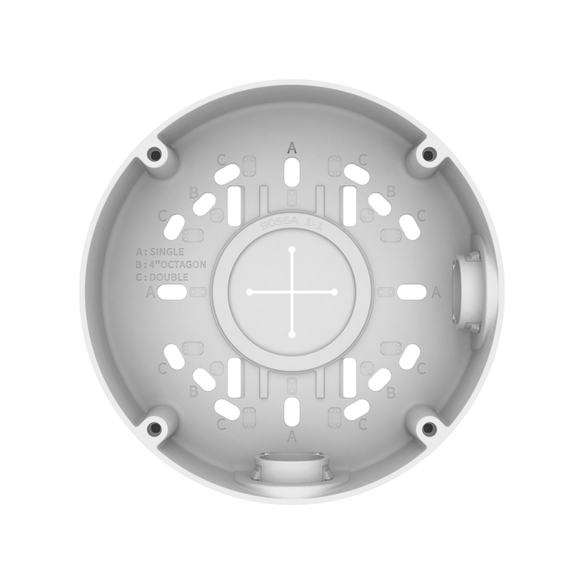Caja de conexion para tipo Domo y Flat-eye Hanwha  QNE-8011R, QNE-8021R, QND-6011, QNV-C8083R, QNV-C9083R