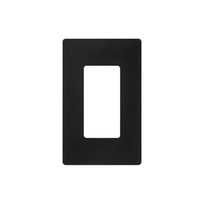 Placa de pared 1 espacio, para atenuador (dimmer), apagador ó control remoto inalámbrico LUTRON.