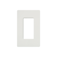 Placa de pared 1 espacio, para atenuador (dimmer), apagador ó control remoto inalámbrico LUTRON.