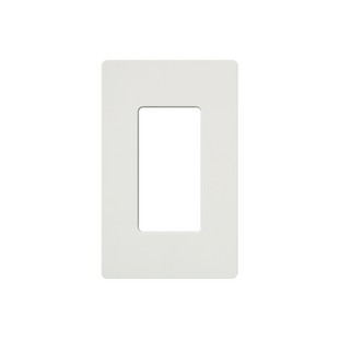 Placa de pared 1 espacio, para atenuador (dimmer), apagador ó control remoto inalámbrico LUTRON.