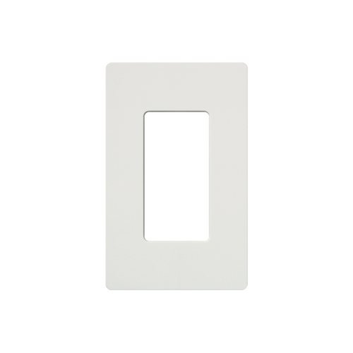 Placa de pared 1 espacio, para atenuador (dimmer), apagador ó control remoto inalámbrico LUTRON.