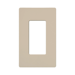 Placa de pared 1 espacio, para atenuador (dimmer), apagador ó control remoto inalámbrico LUTRON.